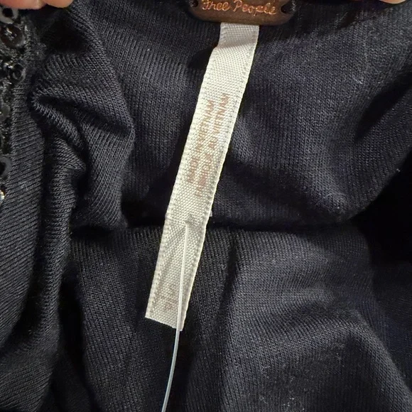 Free People Midnight Message Sequin Moto skirt Gunmetal Small party dance - Picture 7 of 7